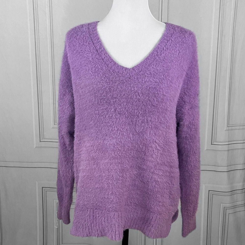 Vintage purple fuzzy sweater